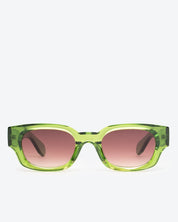 CHASE - Purple Gradient Lenses, Transparent Green Frame
