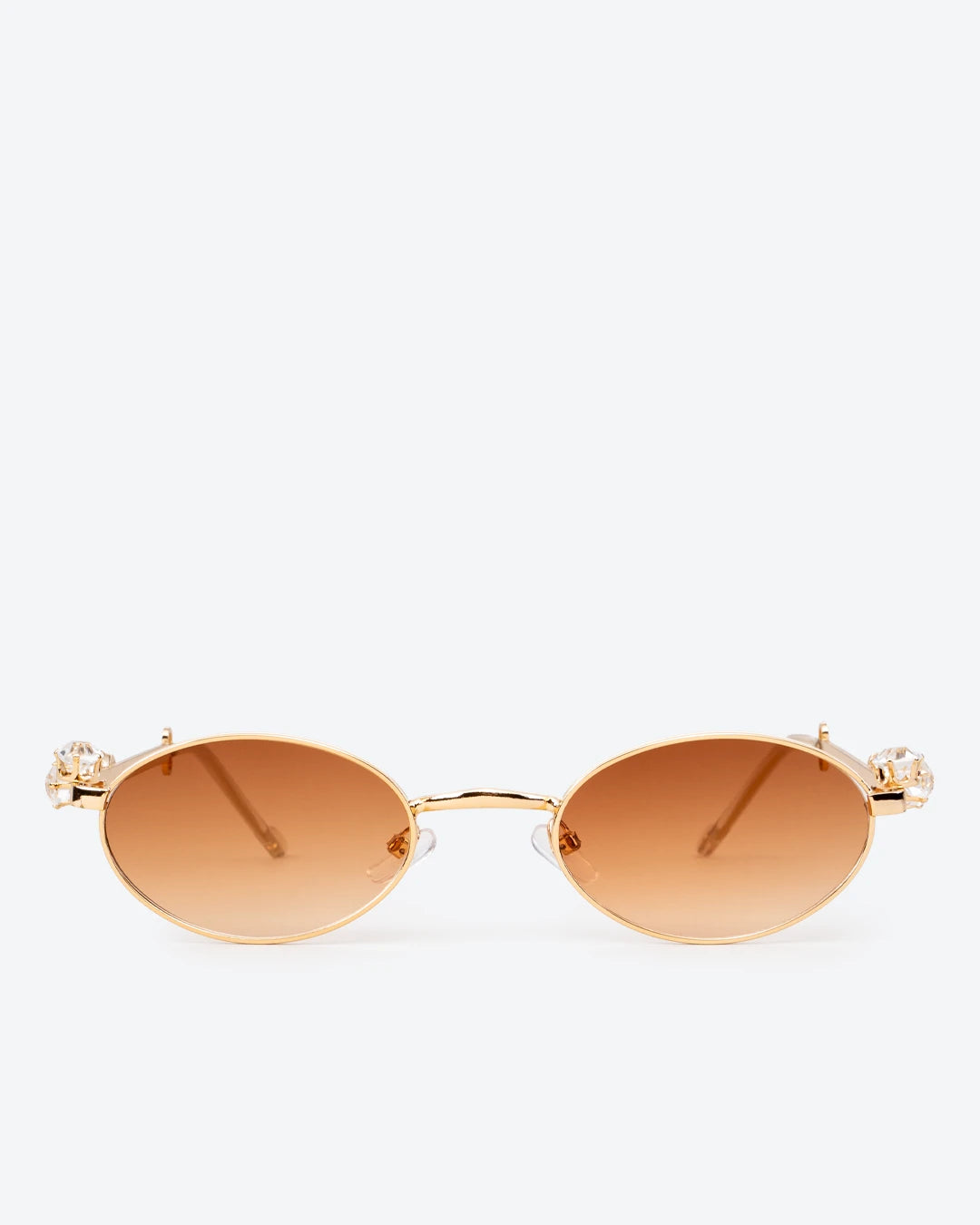 SOLEIL - Bernsteinfarbene Gradienten-Gläser, Gold-Chrom-Rahmen