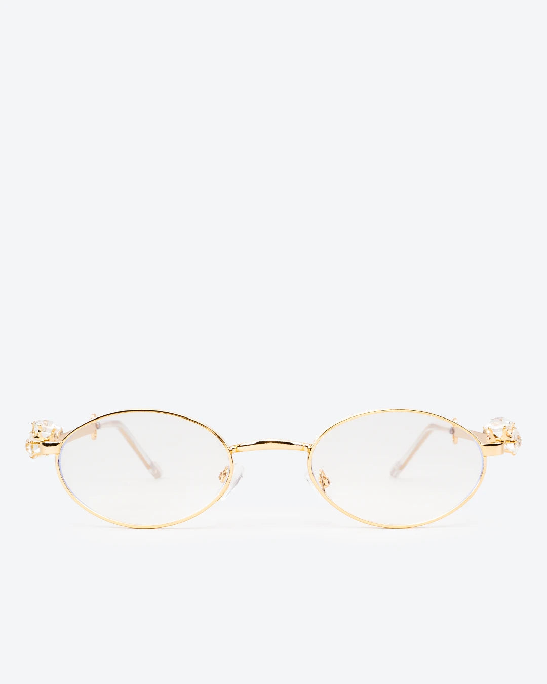 SOLEIL - Klare Gläser, Gold Chrom Rahmen